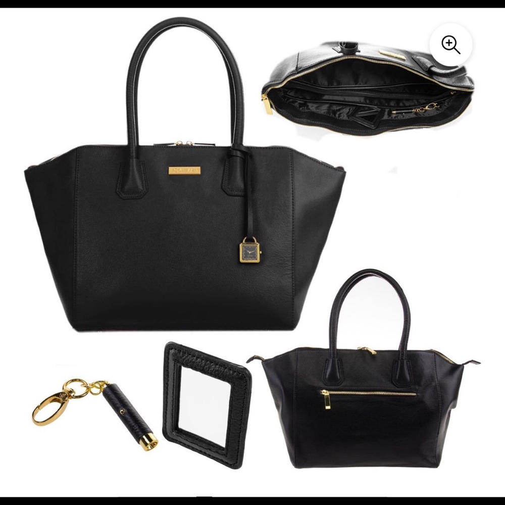 New Joy Mangano Genuine Leather Satchel